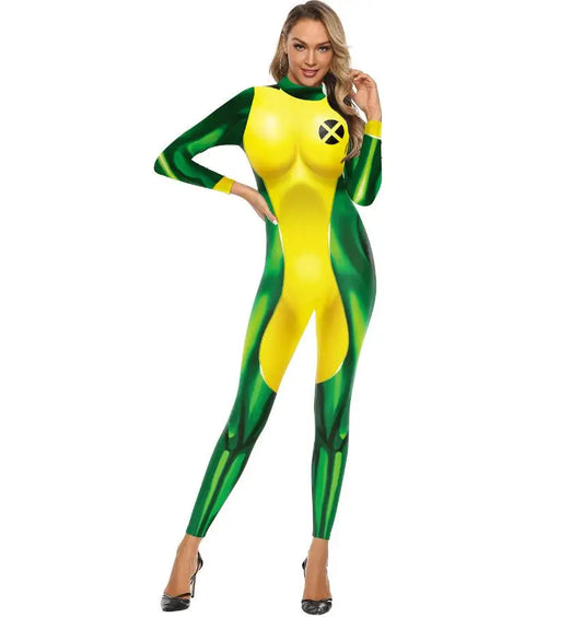 Costume Mystique X-Men Femme - Combinaison Plusieurs Coloris