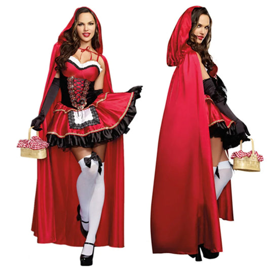 Costume Petit Chaperon Rouge Femme - Cape et Robe