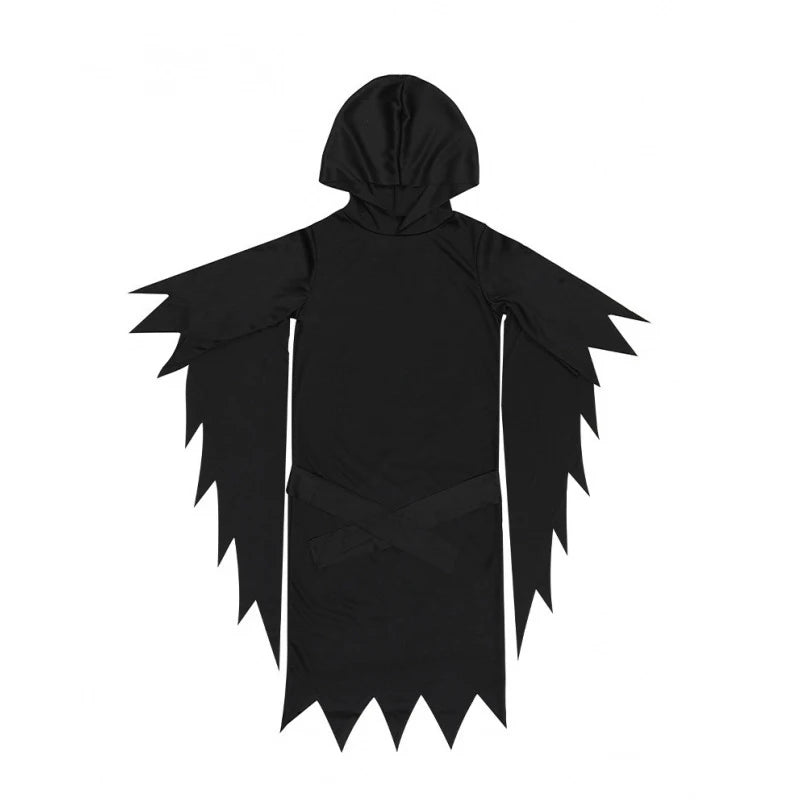 Costume Faucheuse - Robe Noire et Masque