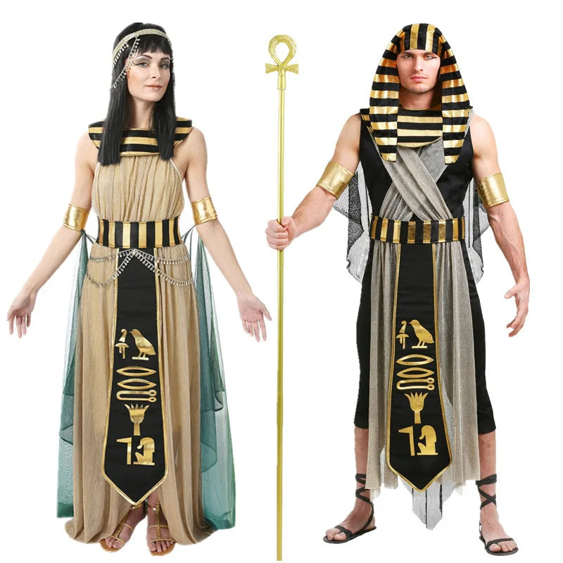 Costume Pharaon et Reine d'Égypte - Couple Antique