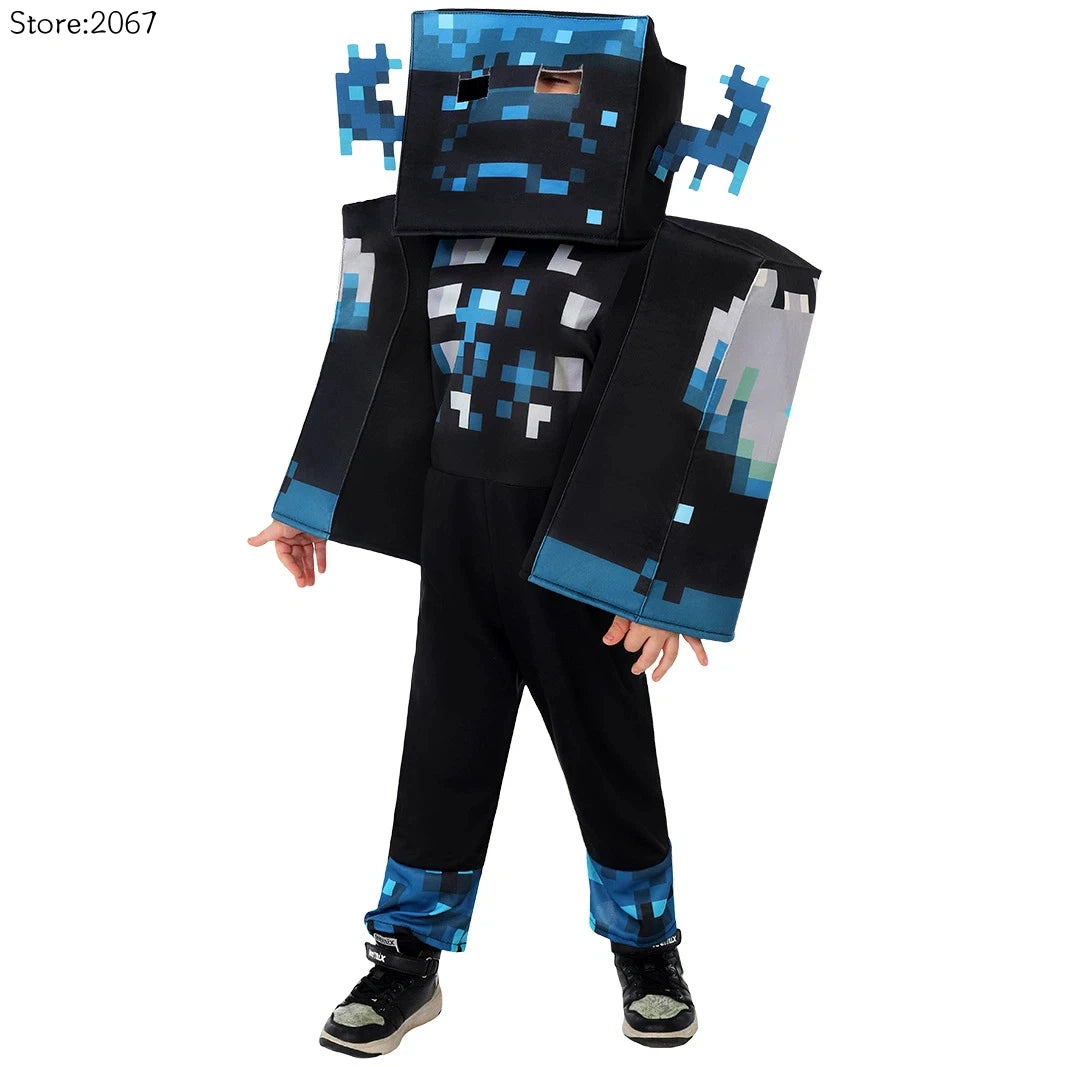 Déguisement Minecraft Enfant - Combinaison et Cagoule
