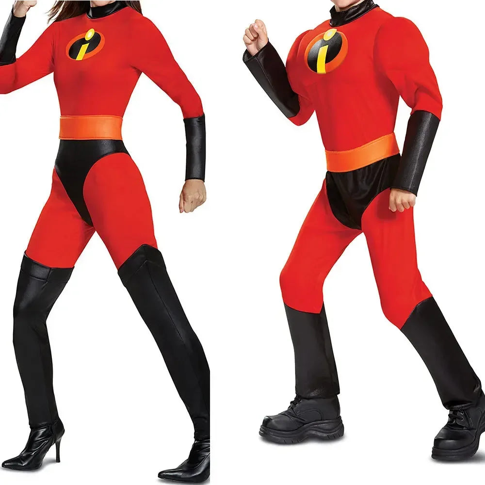Costume Les Indestructibles Enfant - Combinaison Rouge et Masque