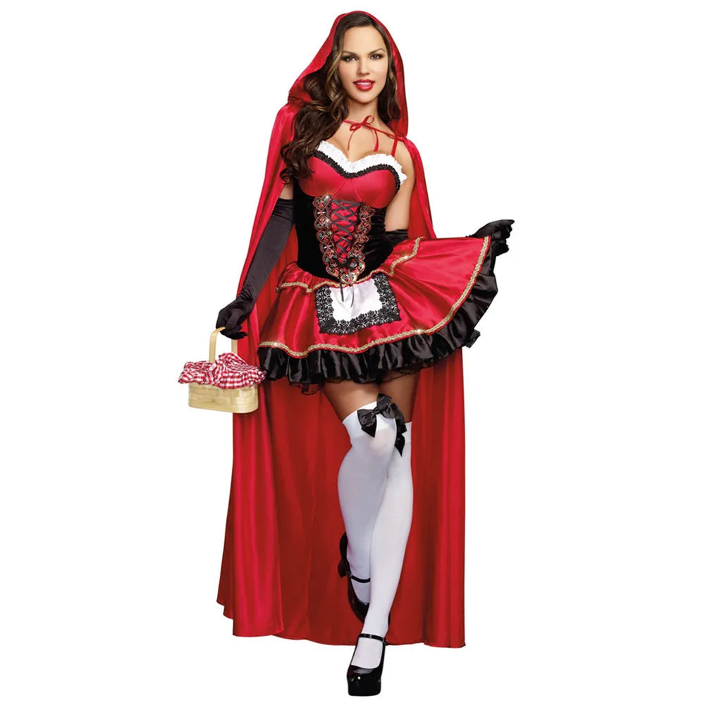 Costume Petit Chaperon Rouge Femme - Cape et Robe