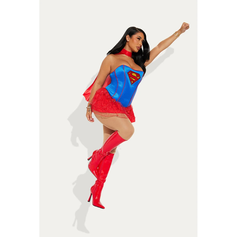 Costume Supergirl Femme - Robe avec Cape