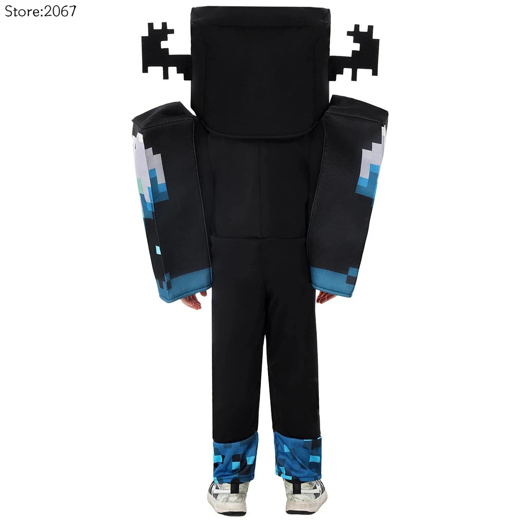 Déguisement Minecraft Enfant - Combinaison et Cagoule