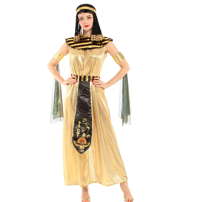 Costume Pharaon Égyptien Parent-Enfant - Cléopâtre Dorée