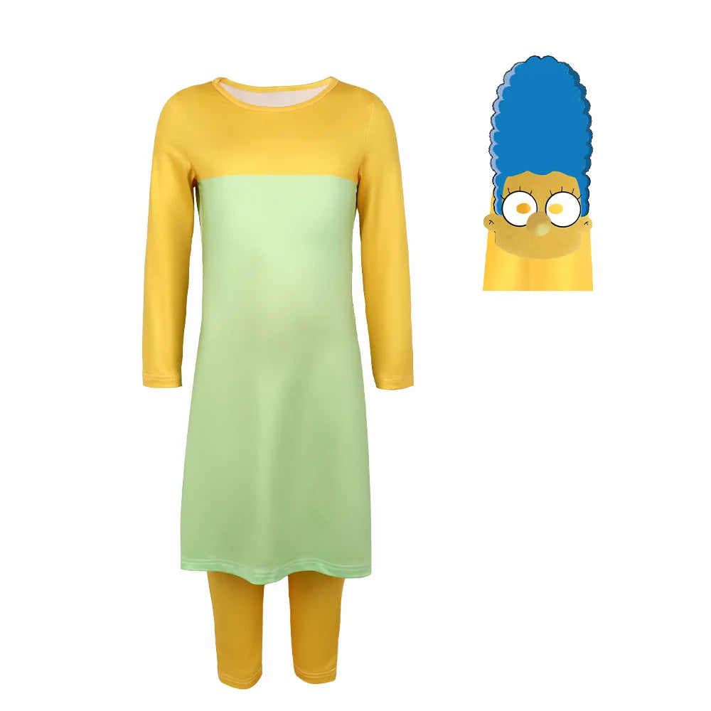 Costume Famille Simpson - Homer, Marge, Bart, Lisa, Maggie