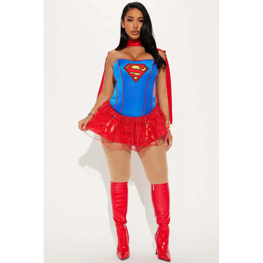 Costume Supergirl Femme - Robe avec Cape