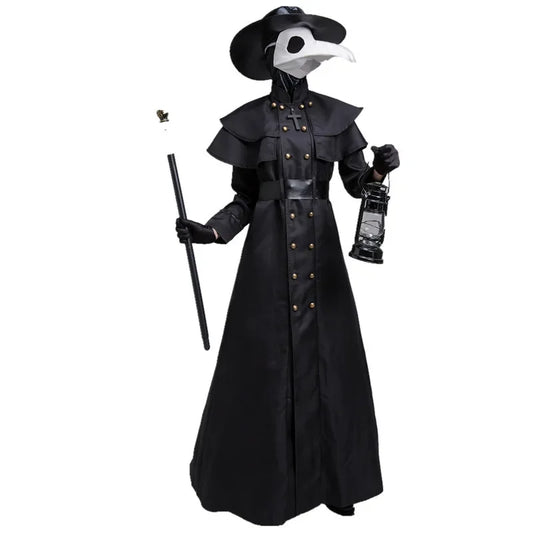 Robe Médecin de la Peste - Cape à Capuche jusqu'au 5XL