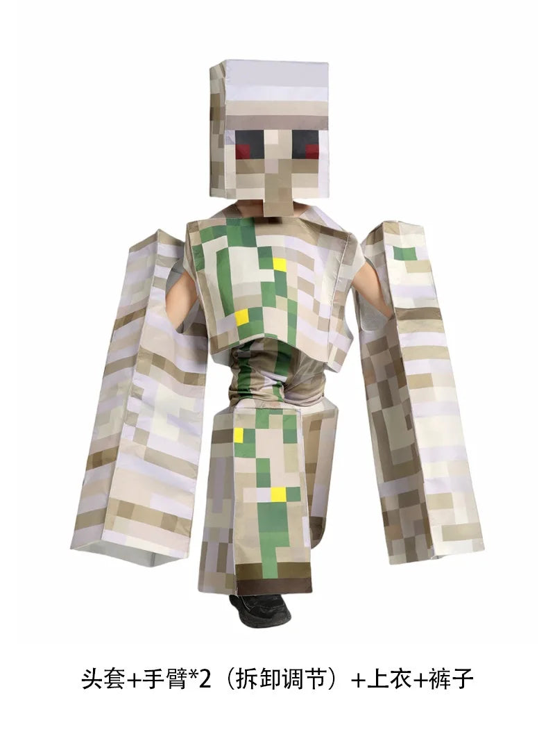 Déguisement Minecraft Enfant - Combinaison et Cagoule